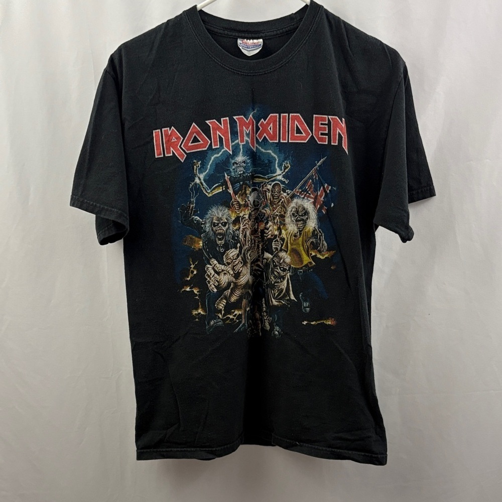 Iron Maiden Best Of The Beast T-shirt Medium Men’s Black Hanes Heavyweight Y2K